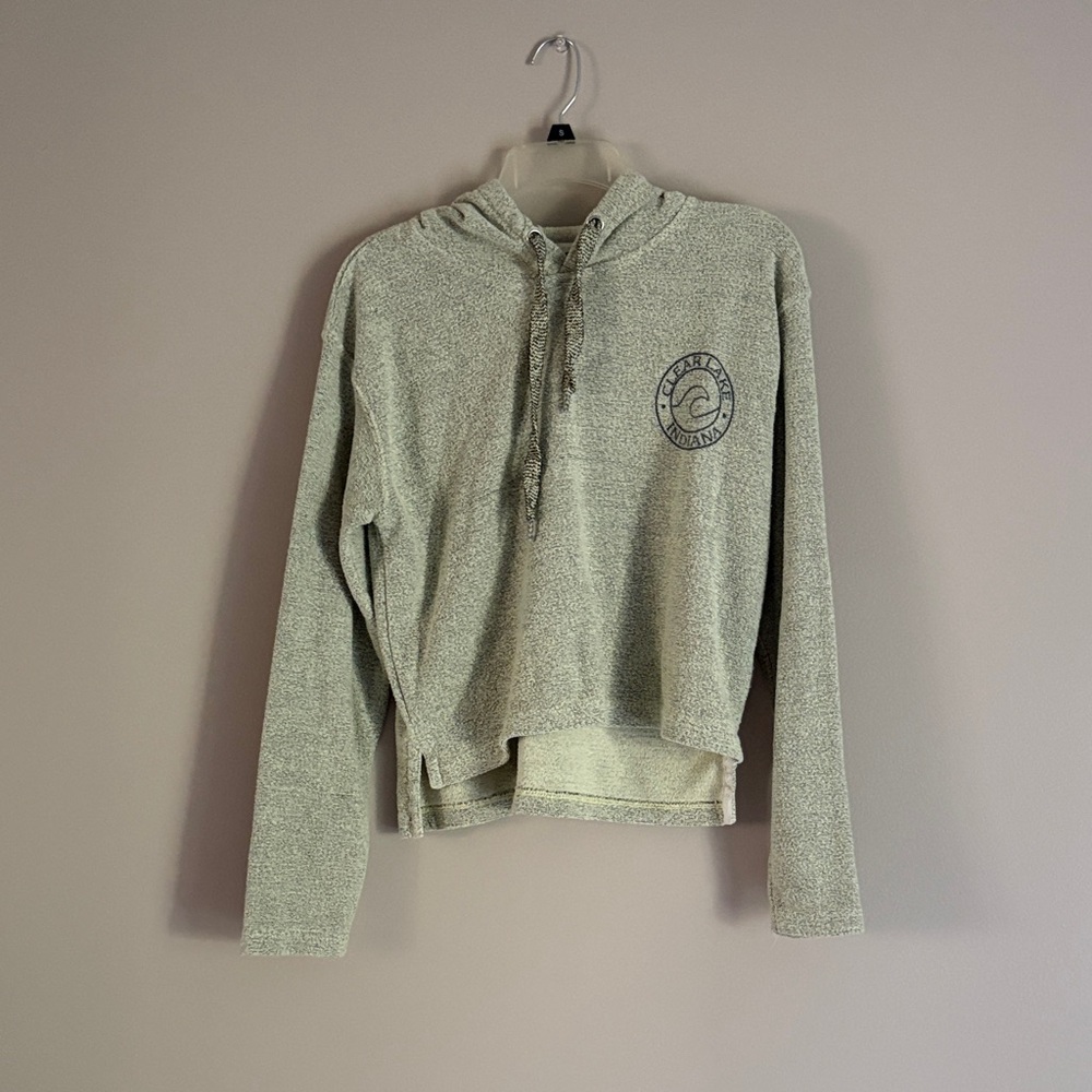 Green Hooded Sweatshirt Clear Lake Indiana